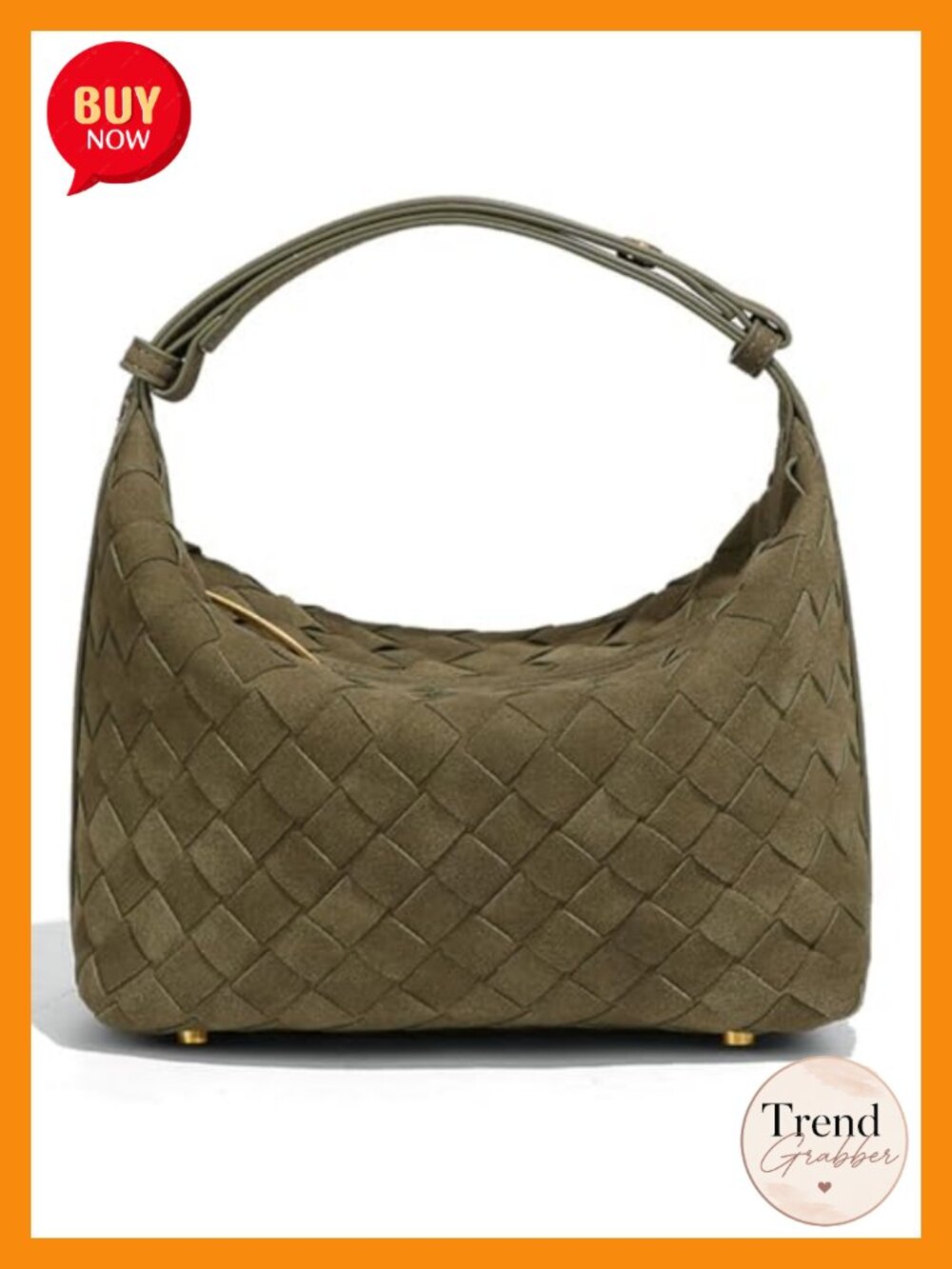 Slouchy Suede Woven Crossbody Hobo Shoulder Tote Handbag